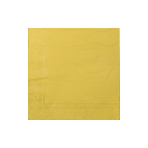 20 Pack Luncheon 3 Ply Napkin (Yellow) - Set of 6