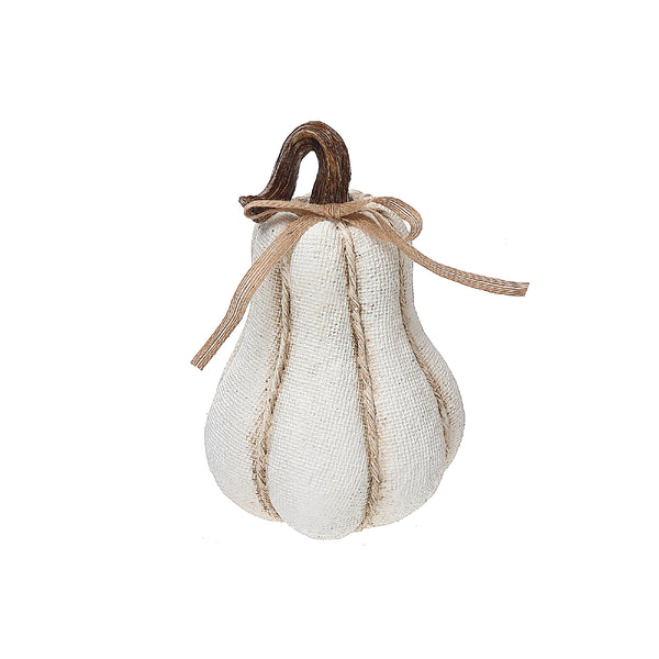 Polyresin Squash With Knit Look White