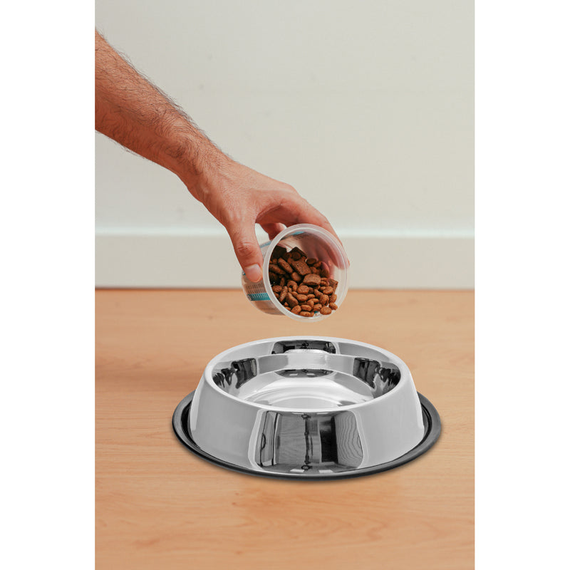 Stainless Steel Pet Bowl With Anti-Slip Ring Base