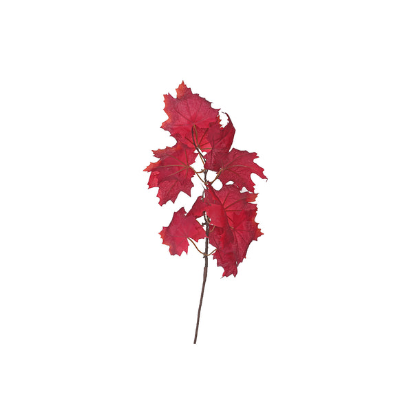 Red Maple Leaves Pick - Set of 6