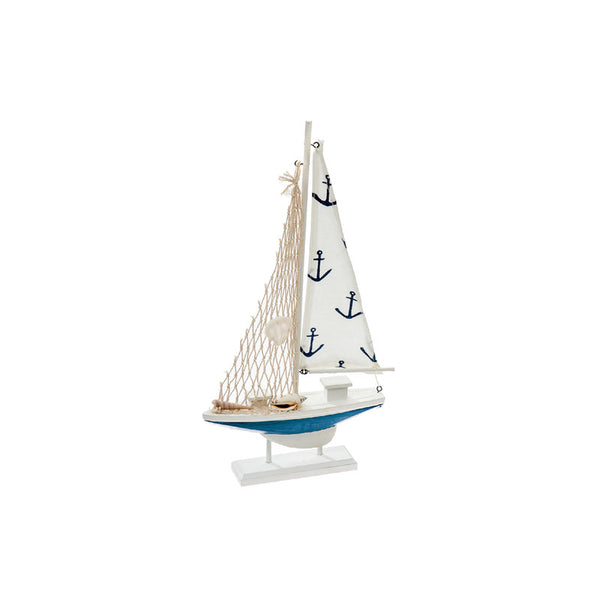 Wooden Sailboat With Anchor Print (16.50") 
