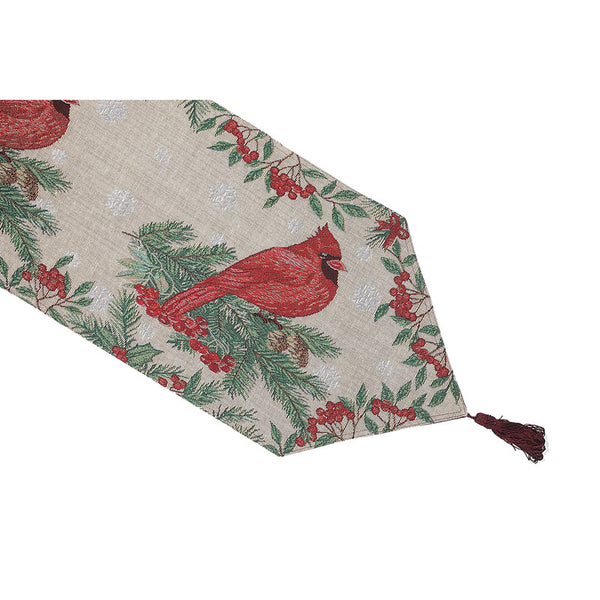 Tapestry Table Runner (Red Cardinal) (36")