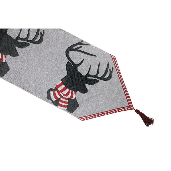 Tapestry Table Runner (Reindeer Head) (36")