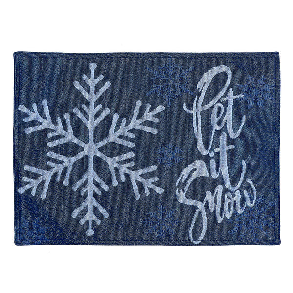 Tapestry Placemat (Let It Snow) (13 X 18) - Set of 12
