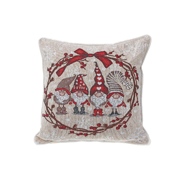 Tapestry Cushion (Quadruple Gnomes) (18 X 18) - Set of 2