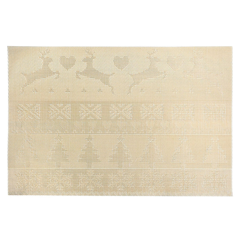 Vinyl Placemat (Reindeer And Tree) (Gold)