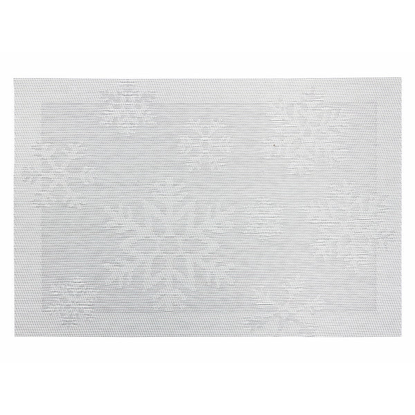 Vinyl Placemat (Snowflakes) (Silver) - Set of 12