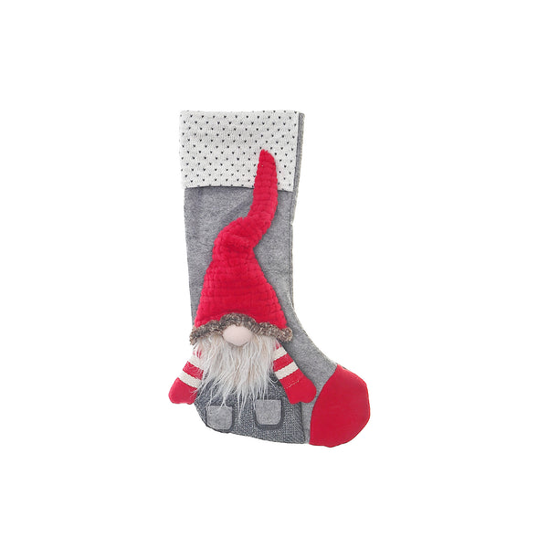 Christmas Peppermint Gnome Stocking