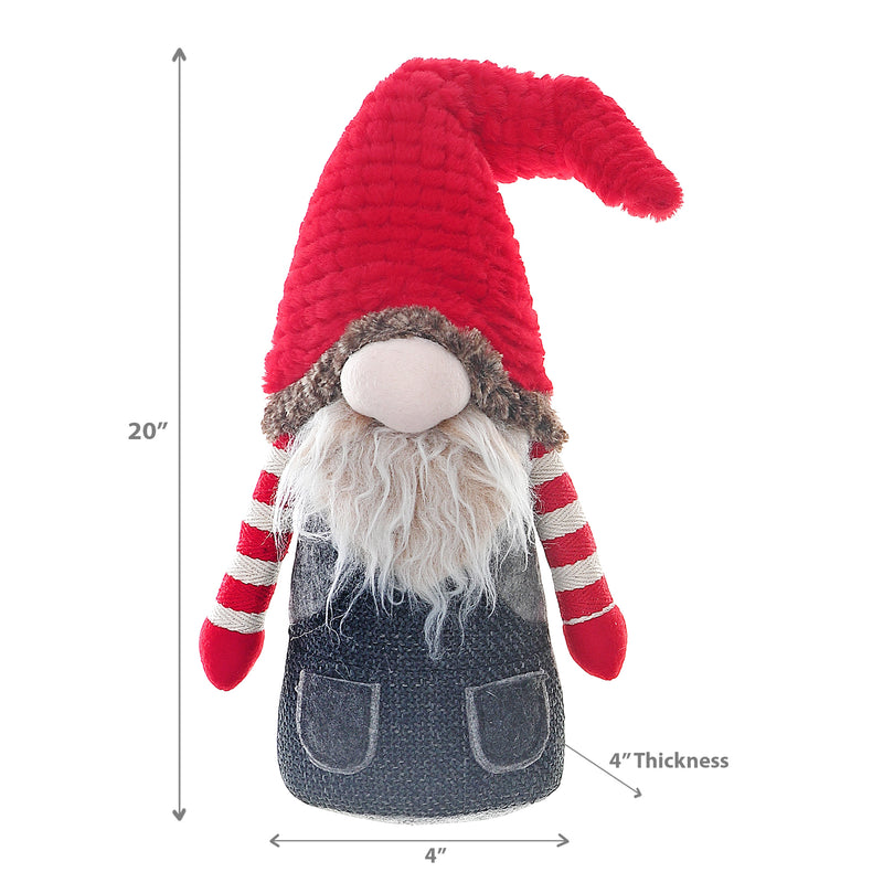 Christmas Peppermint Gnome Sitter 20"