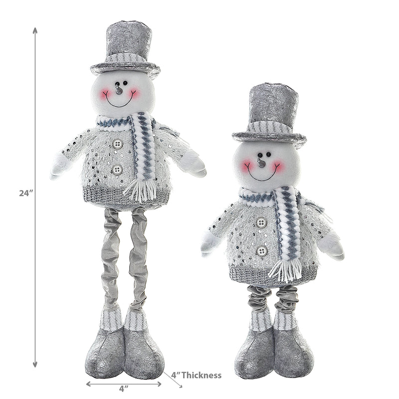Christmas Icy Glam Snowman Expandable 24"