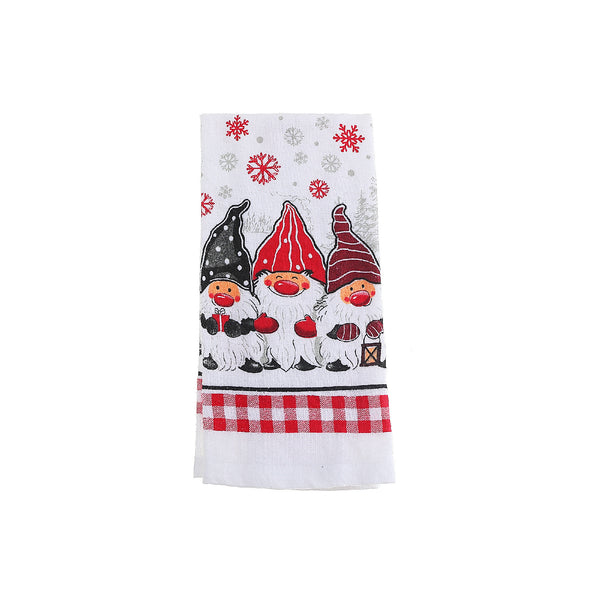 Christmas Hand Towel Triple Gnome - Set of 6
