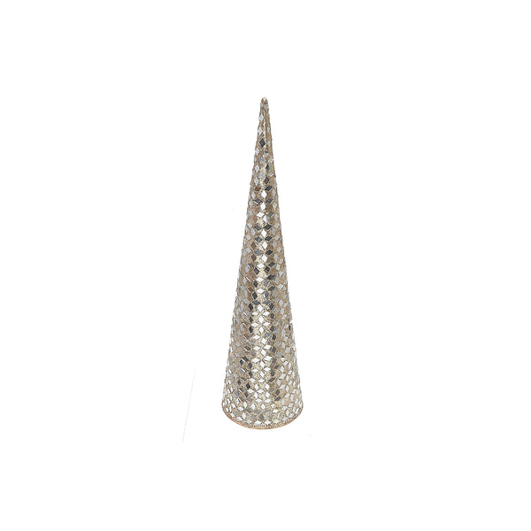 Christmas 18" Cone Tree Champagne Diamond