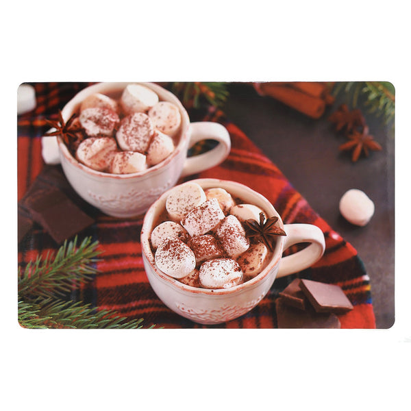 Plastic Placemat (Marshmallow Hot Chocolate) - Set of 12