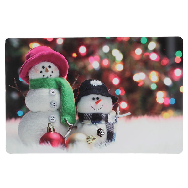 Plastic Placemat (Snowman Ornaments)