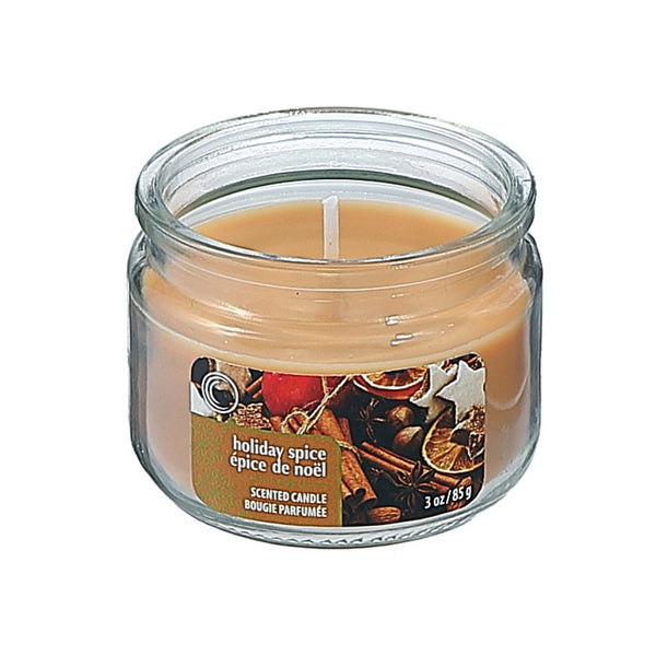 3 Oz Scented Jar Candle (Holiday Spice) - Set of 4