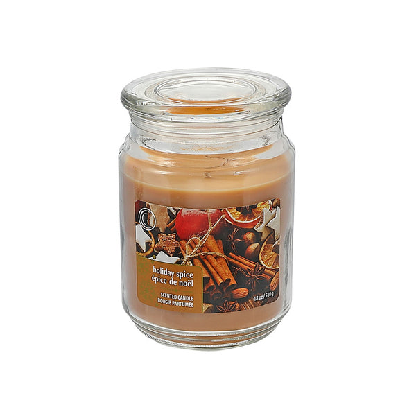 18 Oz Scented Jar Candle (Holiday Spice) - Set of 2
