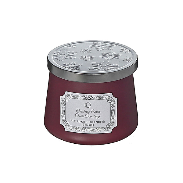 Christmas 10.5Oz Taper Candle Cranberry Cassis