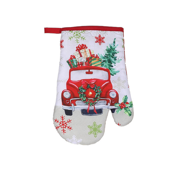 Oven Mitt (Truck With Gifts) - Set of 4