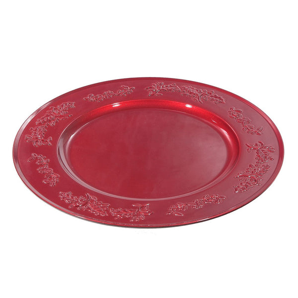 Charger Plate (Ivy) (Red)
