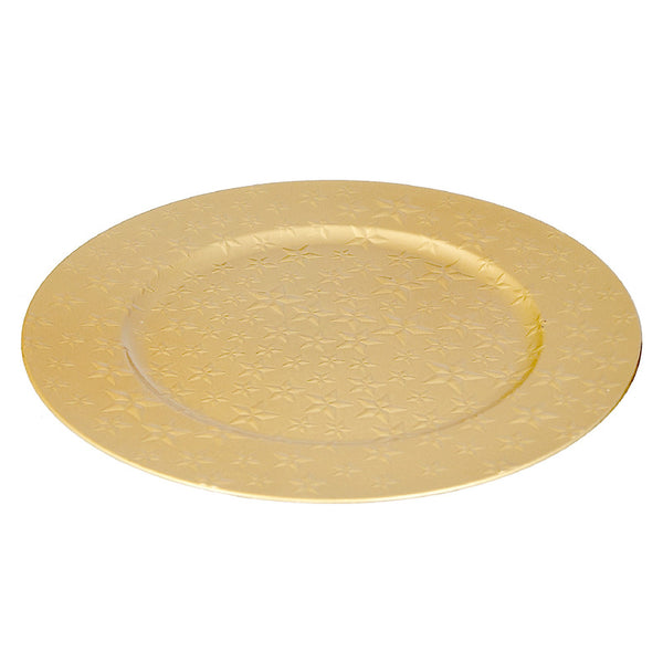 Charger Plate (Stars) (Gold) (13") - Set of 6
