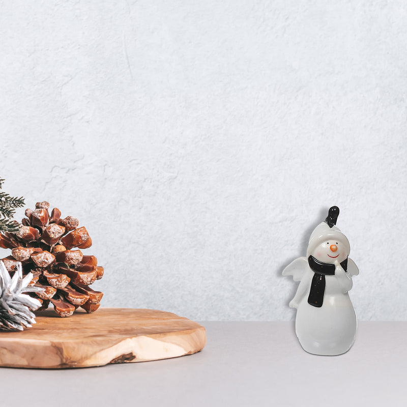 Christmas Modern Glam Snowman With Wings