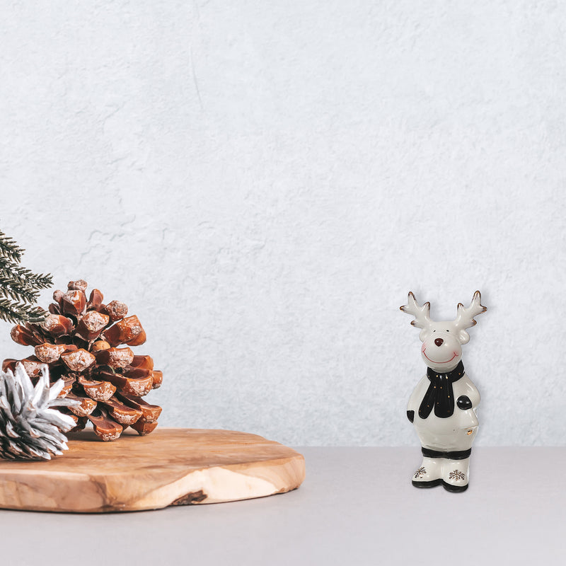 Christmas Modern Glam Reindeer Figurine