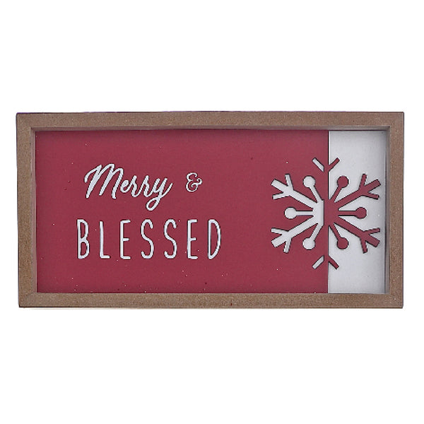 Christmas Framed Snowflake Cut Out Sign