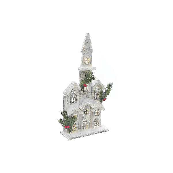 Christmas Led Snow Covered 2D Church