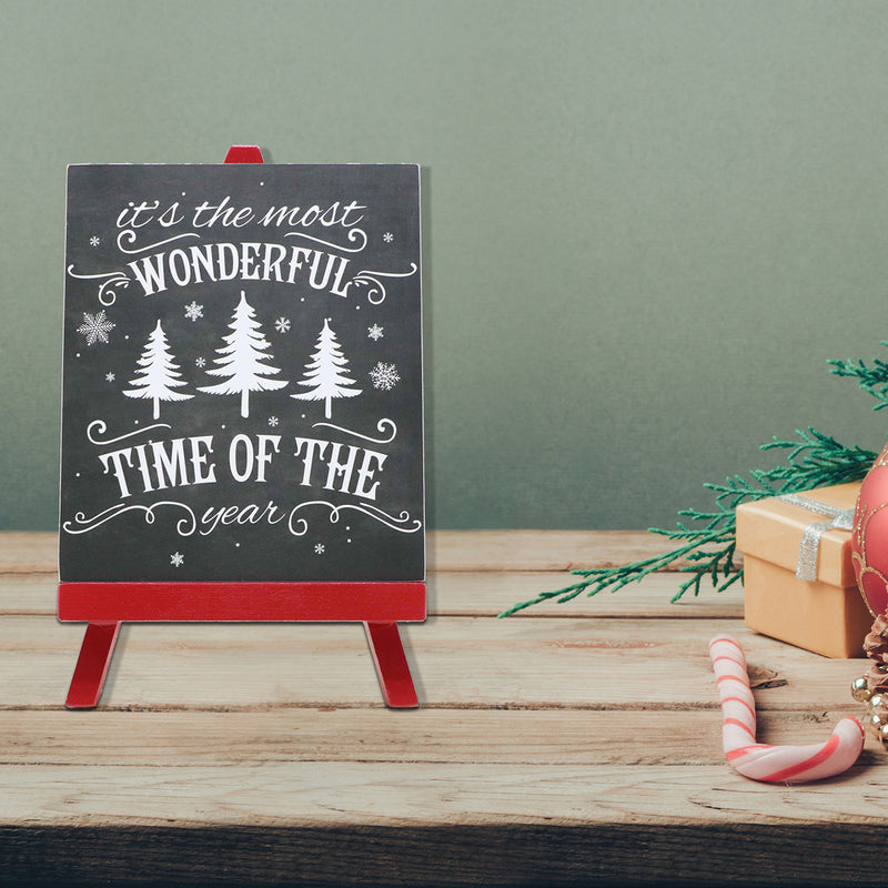 Christmas Mini Easel Sign Most Wonderful Time Of The Year
