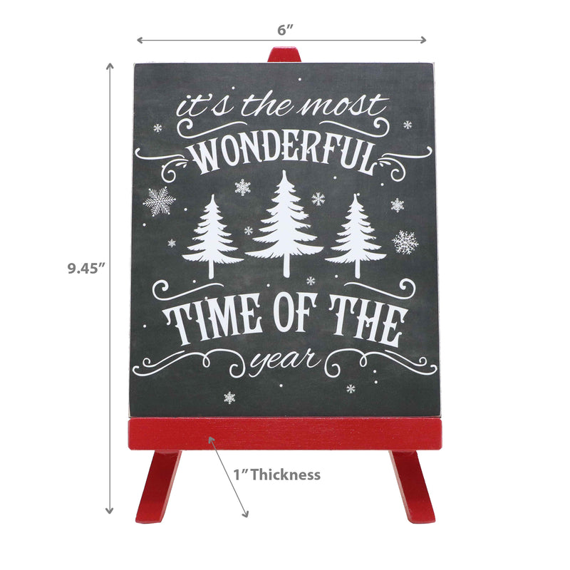 Christmas Mini Easel Sign Most Wonderful Time Of The Year