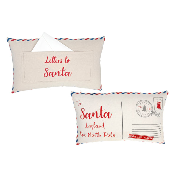 To Santa Postcard/Letters To Santa Cushion - Set of 2