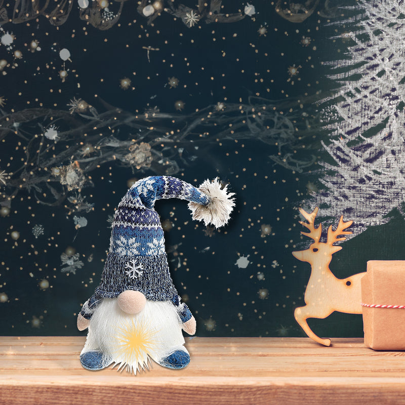 Christmas Led Winter Gnome Sitter