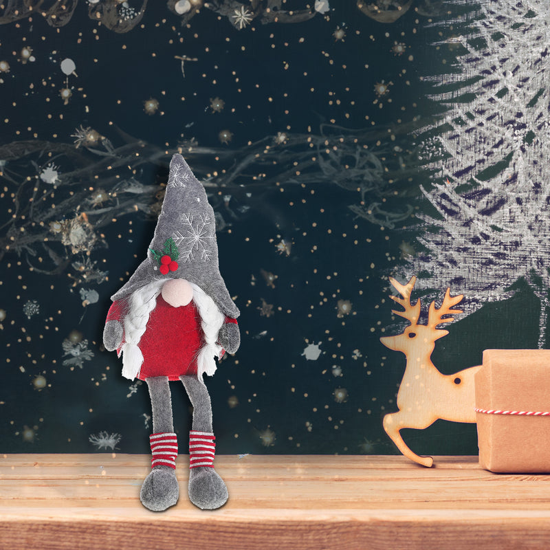 Christmas Ella The Snowflake Gnome Shelf Dangler