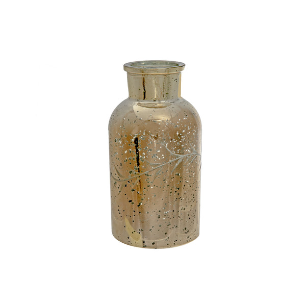 Speckled Gold Vine Wreath Bottle Vase - Set of 3