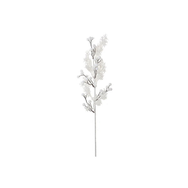 Christmas White Berries Sparkling Branch - Set of 6