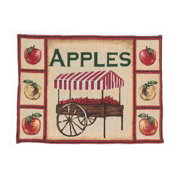 Tapestry Unbacked Placemat (Apples) - Set of 12