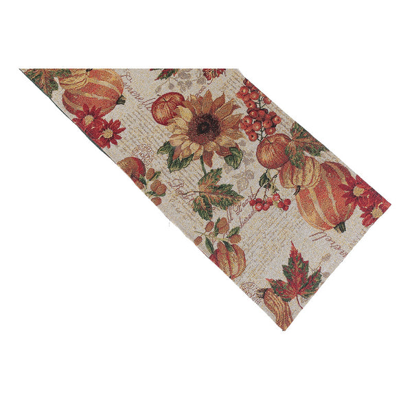 Tapestry Table Runner (Square End) (13 X 72) (Sunflower Pumpkin)