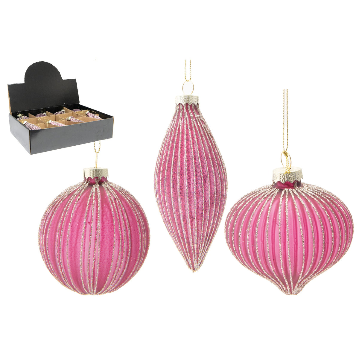 Glass bauble Christmas ornaments