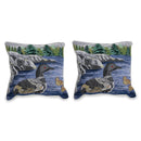 Tapestry Cushion Loon 18 X 18" - Set of 2