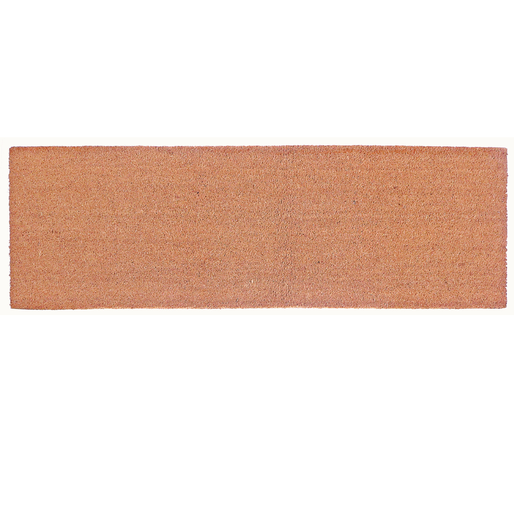 Plain Coir Door Mat 16x48 Inch, Natural Fiber Doormat, Outdoor/Indoor Entryway Mat