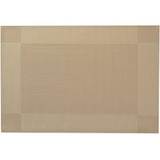 Classic Vinyl Placemat – Natural, Set of 12, Durable Tableware