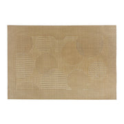 Bubbles Gold Vinyl Placemat Set of 12 Dining Table Mat