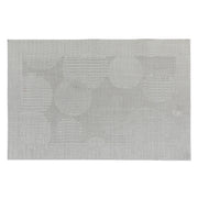 Bubbles Silver Vinyl Placemat Set of 12 Dining Table Mat