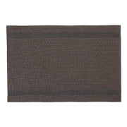 Mackenzie Chocolate Vinyl Placemat Set of 12 Dining Table Mat