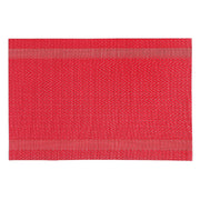 Mackenzie Red Vinyl Placemat Set of 12 Dining Table Mat