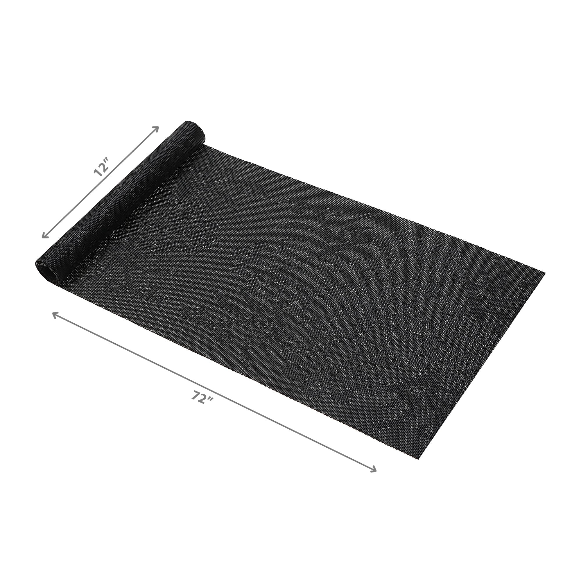 Vinyl Table Runner 72 Inch Damask Black Set Of 2, Table Decor, Dining Accent
