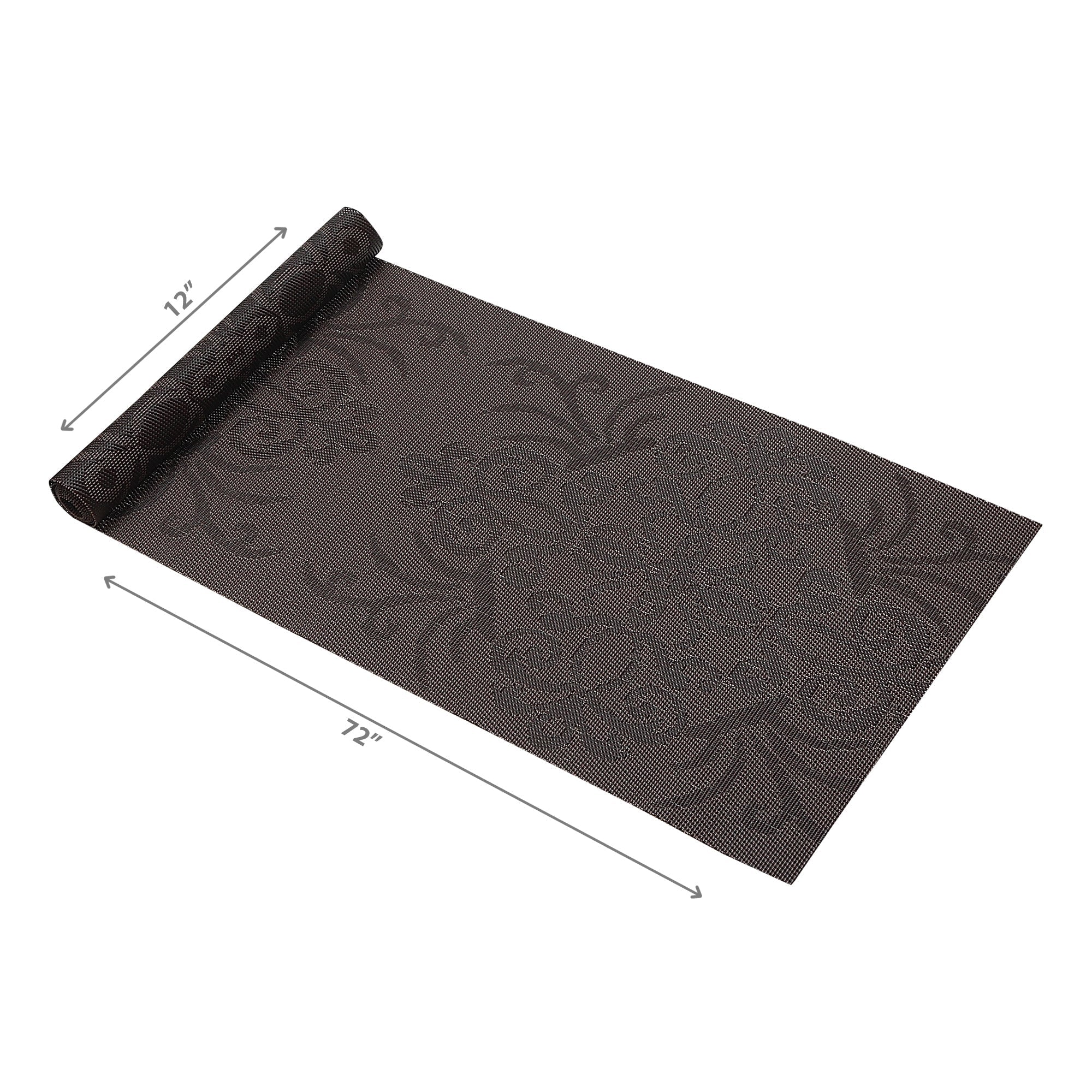 Vinyl Table Runner 72 Inch Damask Chocolate Set Of 2, Table Decor, Dining Accent