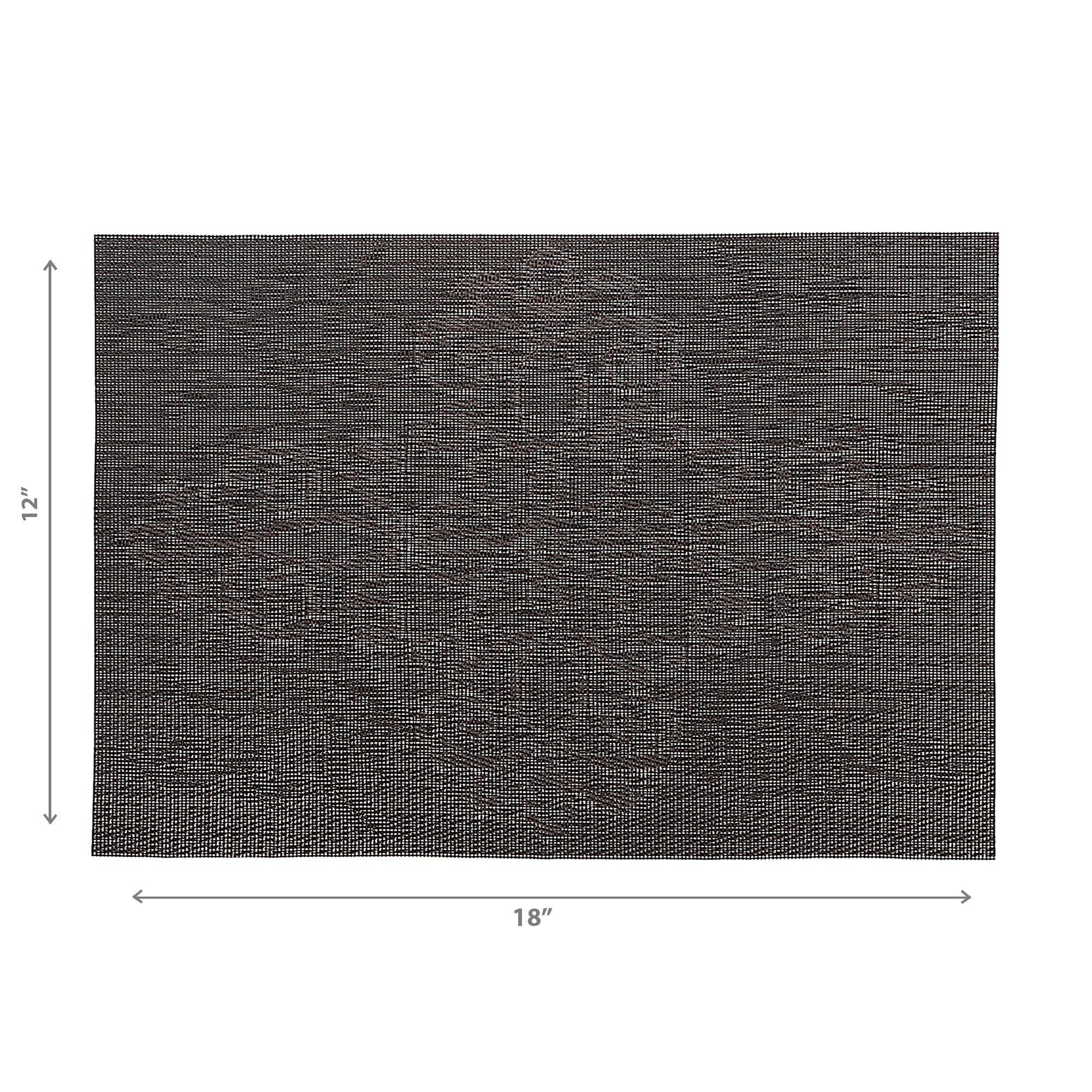 Vinyl Placemat Damask Chocolate Set Of 12, Dining Table Decor, Kitchen Accessory