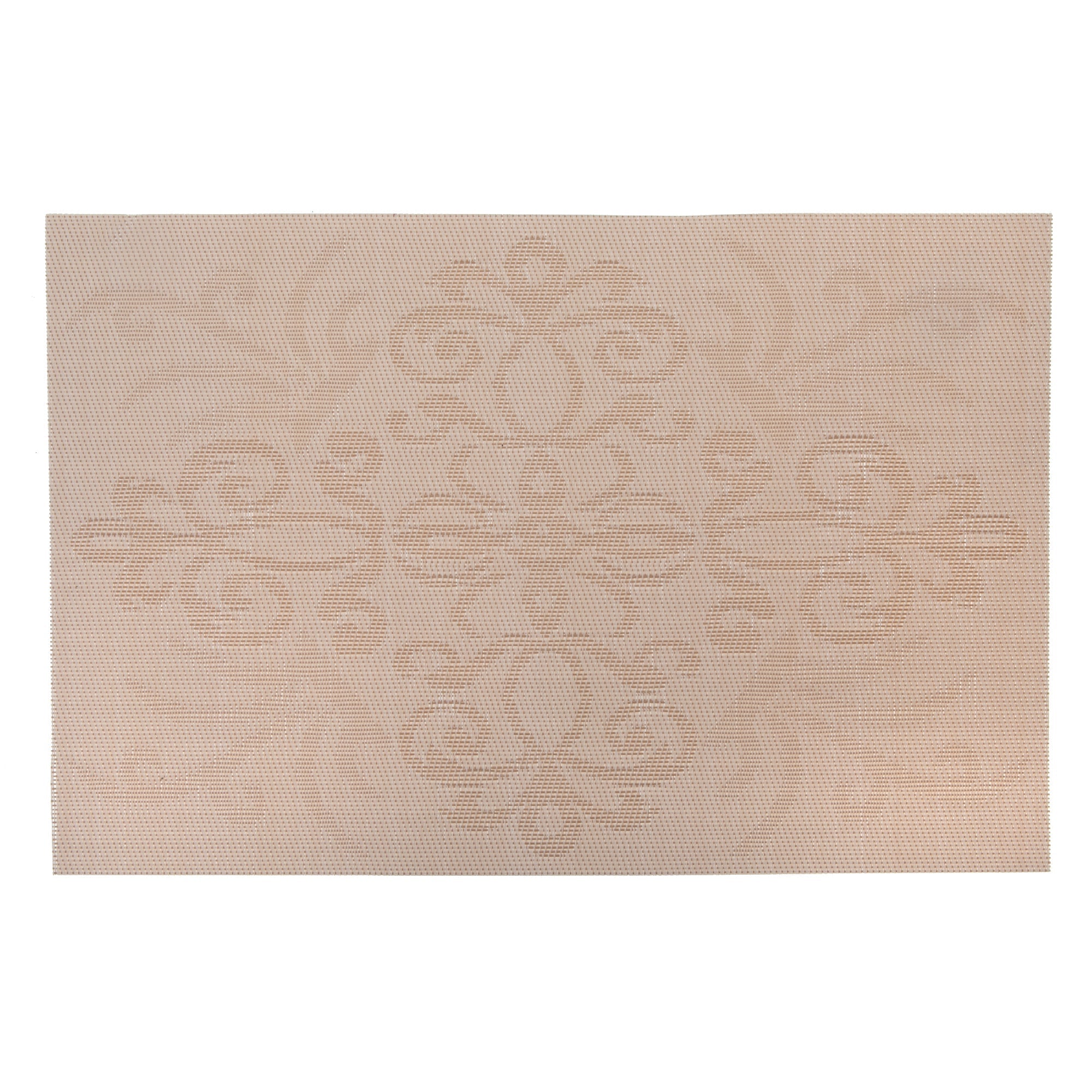 Vinyl Placemat Damask Natural Set Of 12, Dining Table Decor, Kitchen Accessory