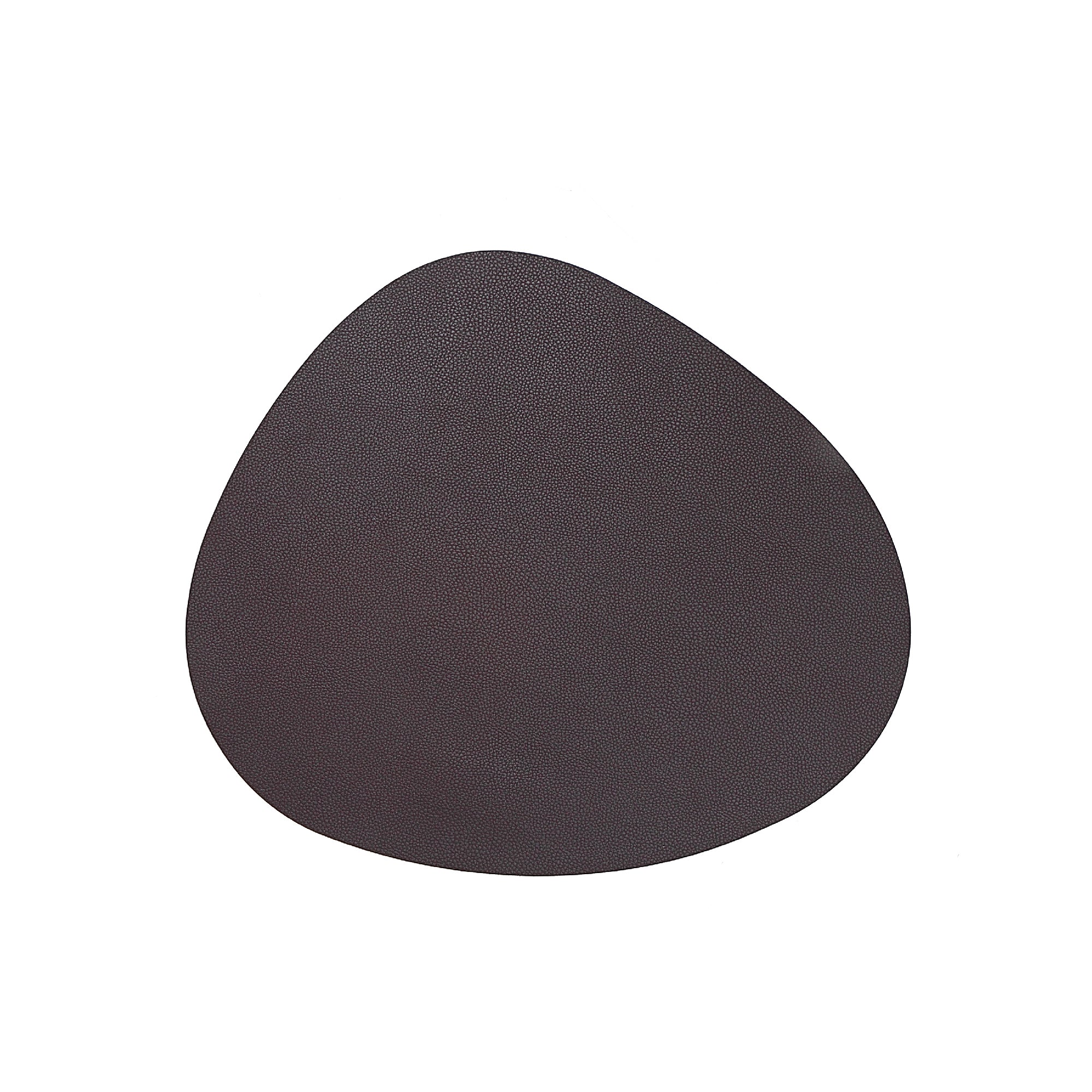 Reversible Pleather Pebble Placemat Chocolate Set Of 12, Dining Table Decor, Kitchen Accessory
